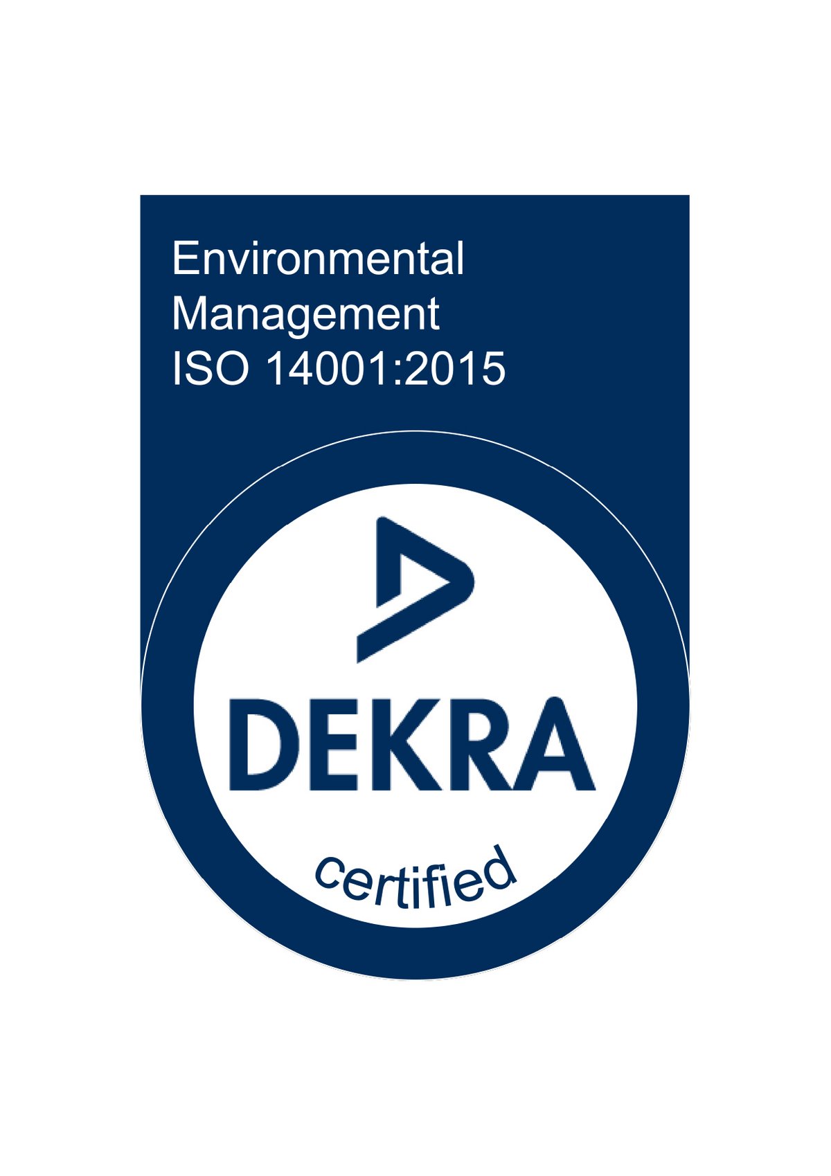 DEKRA Certificate ISO 14001:2015 – Environmental management at Semfill in Elmstein and Sembach
